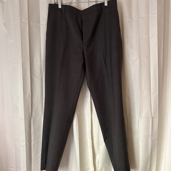 Kenneth Cole Awearness Grey Modern Fit Wool Blend Trousers, 35W x 30L - Picture 2 of 14